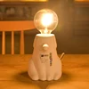 Home decoration cute dog bulb shelf cheap porcelain desk table light