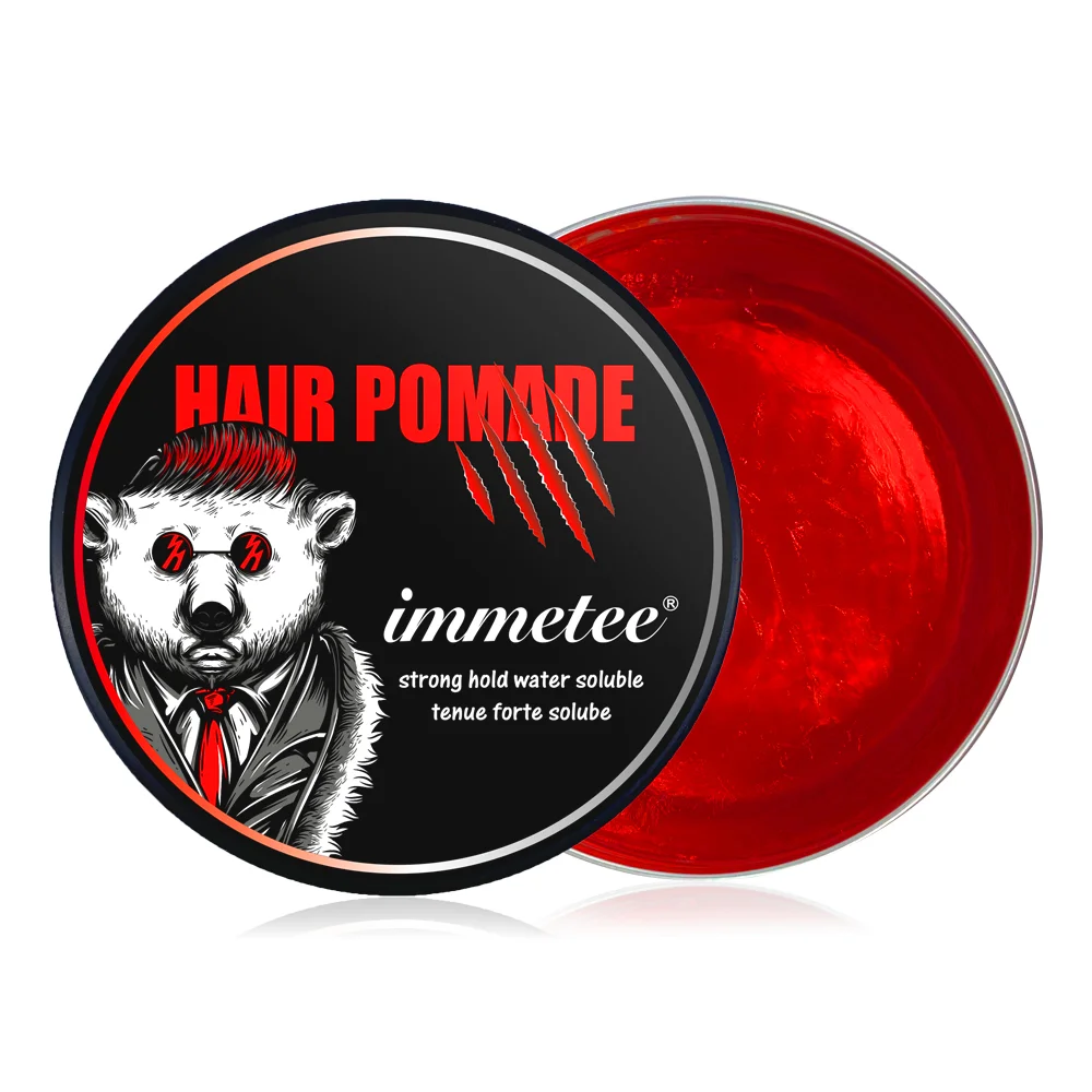 

Natural Organic Strong Hold Hair Pomade Men And Women Styling Hair Wax, Red,blue,transparent,coffee