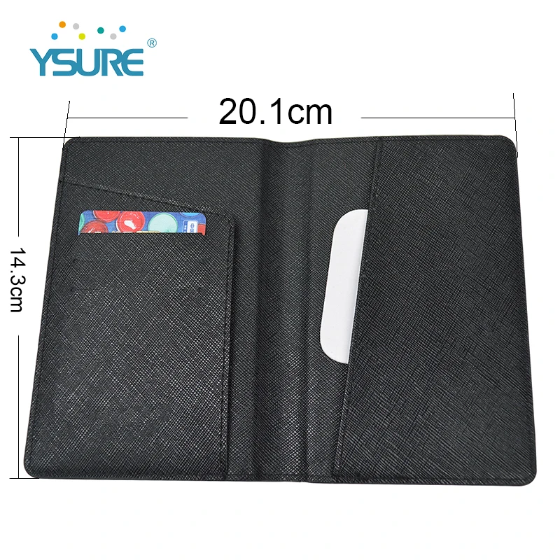 

Ysure Custom Logo Personalized Sublimation Slim Travel Wallet Saffiano Leather Visa Rfid Blocking Usa Passport Card Holder, Customized