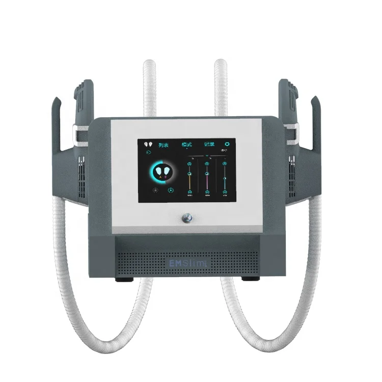 

2021 New Arrival Portable Mini 2 Handles Emslim Nova With RF HIEMT Body Slimming Muscle Building Machine With Pelvic Pads