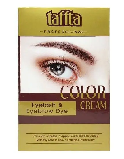 

taffta EYELASH EYEBROW DYE Color Cream Easy to Apply Color Last 6 Weeks Tapered Spiral Brush Stereoscopic Eyebrow Cream, 3 colors