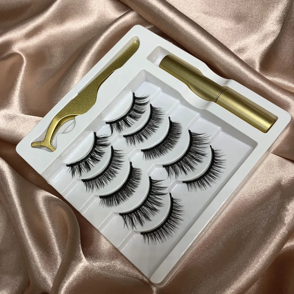 

Magnetic Eyelashes with Eyeliner Magnetic Mink 3d Magnetic Lashes Magnetic Eyelashes Private Label