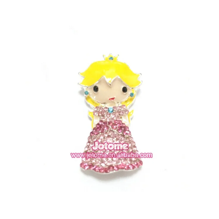 

Peach Princess Chunky Cute / Lovely Little Girl Hot Sale Fashion Crystal Rhinestone Pendant Charm, Many colors, as your requests