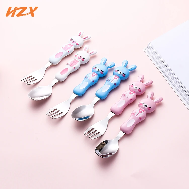 

Factory direct selling gift cartoon eco friendly children's cutlery stainless steel kids cutlery for kids