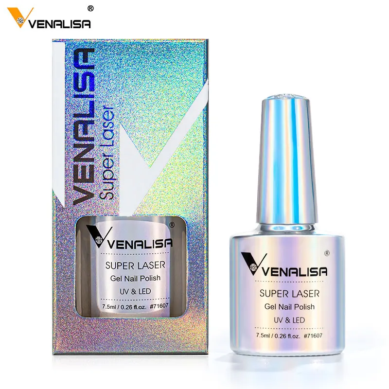 

2021 Venalisa Super Laser 7.5ml Nail Gel Polish Glitter Effect Auroras Shiny UV&LED Gel Semi Permanent Hot Sale Varinsh Enamel, 1 colors