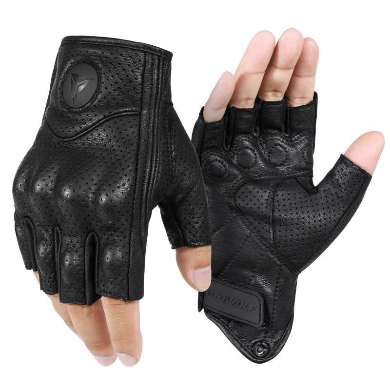 

MOTOWOLF Bike Gloves Half Finger Breathable Riding Sport Motorcycle Bicycle Cycling Gloves With M/L/XL/XXL, Black