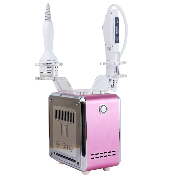 

2in1 Skin Rejuvenation Anti-aging Machine Mesotherapy Gun Cold Hammer Face Beauty Machine, Pink