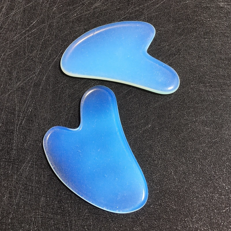 

Wholesale Best Price Natural Opalite Heart Shape Gua Sha Board For Massaging