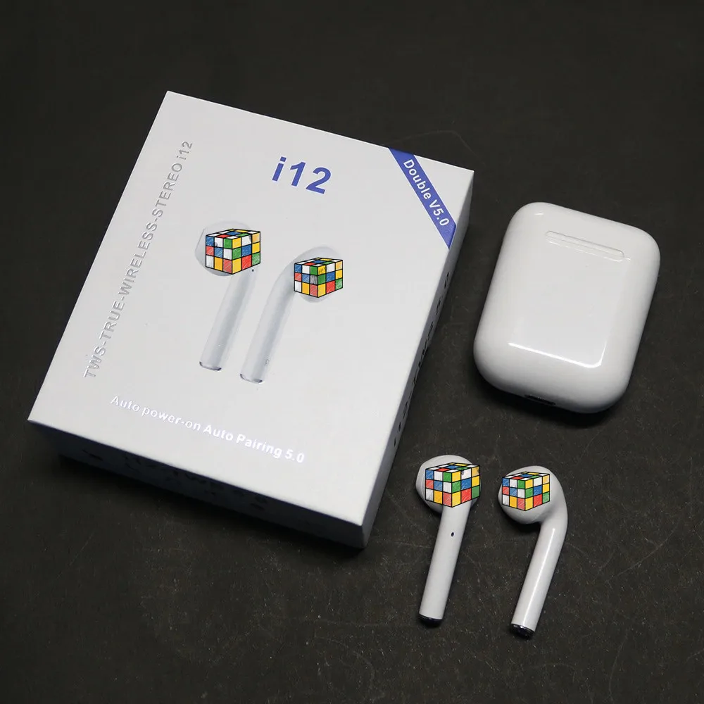 

Dropshipping Free Case Ipods I12 BT5.0 Audifonos I12 Auriculares I12 Tws Earphone Earbuds