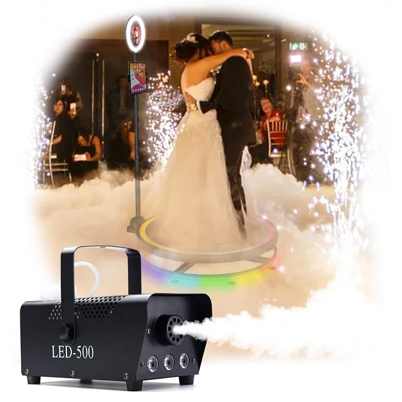 

Professional RGB Led Lights 500W Smoking machine Remote Control DJ Stage Wedding Smoke Machine Party Fog Machine