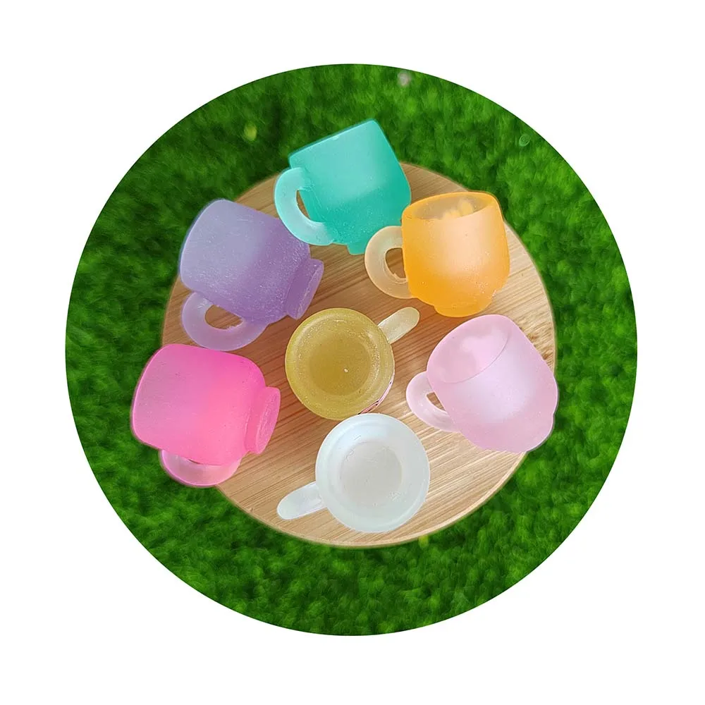 

Mini Luminous Miniature Cup Resin Ornament Tiny Drinks For DIY Garden Dollhouse