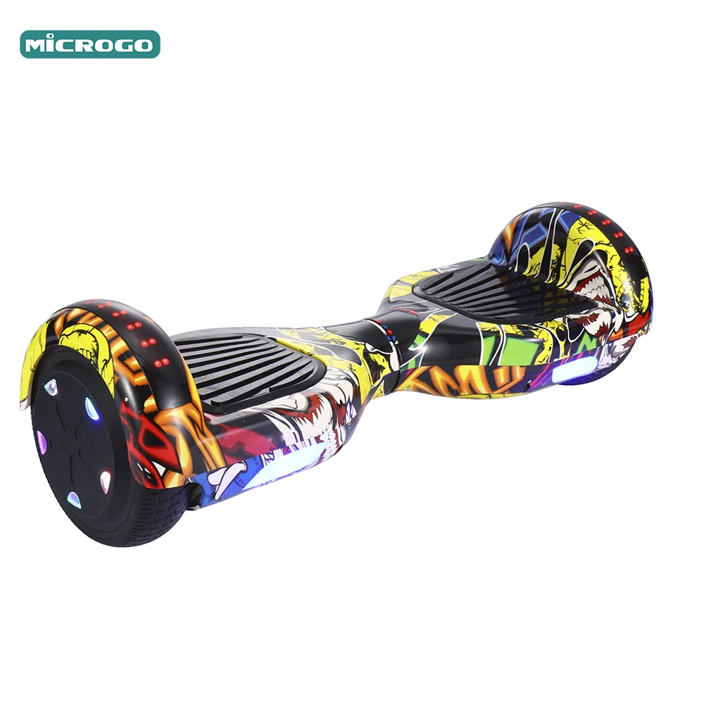 

2021 new cool lithium battery graffiti hoverboard201-500w self balancing electronic scooter