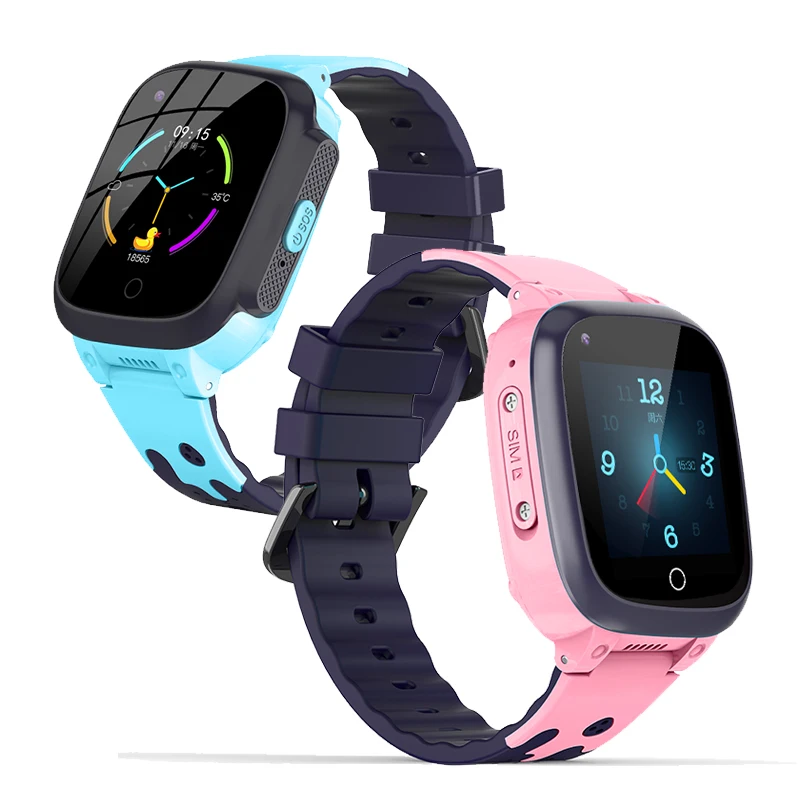 

Cheaper Price LT25 4G Smart Watch Kid Body Temperature Boys Watch Kids GPS LBS Wifi Video Call Smartwatch, Pink, blue