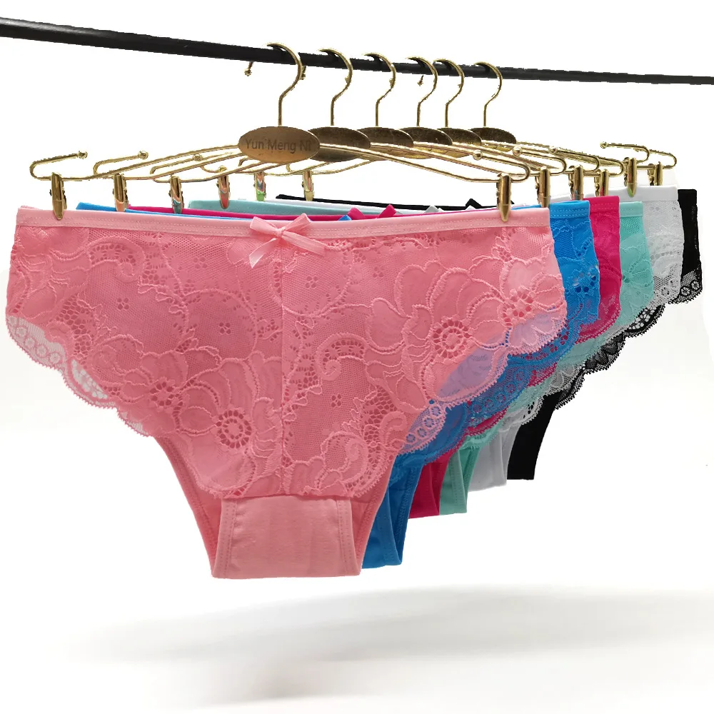 

floral female cheap underwear clothes cotton panties women's, 6 colors as photo