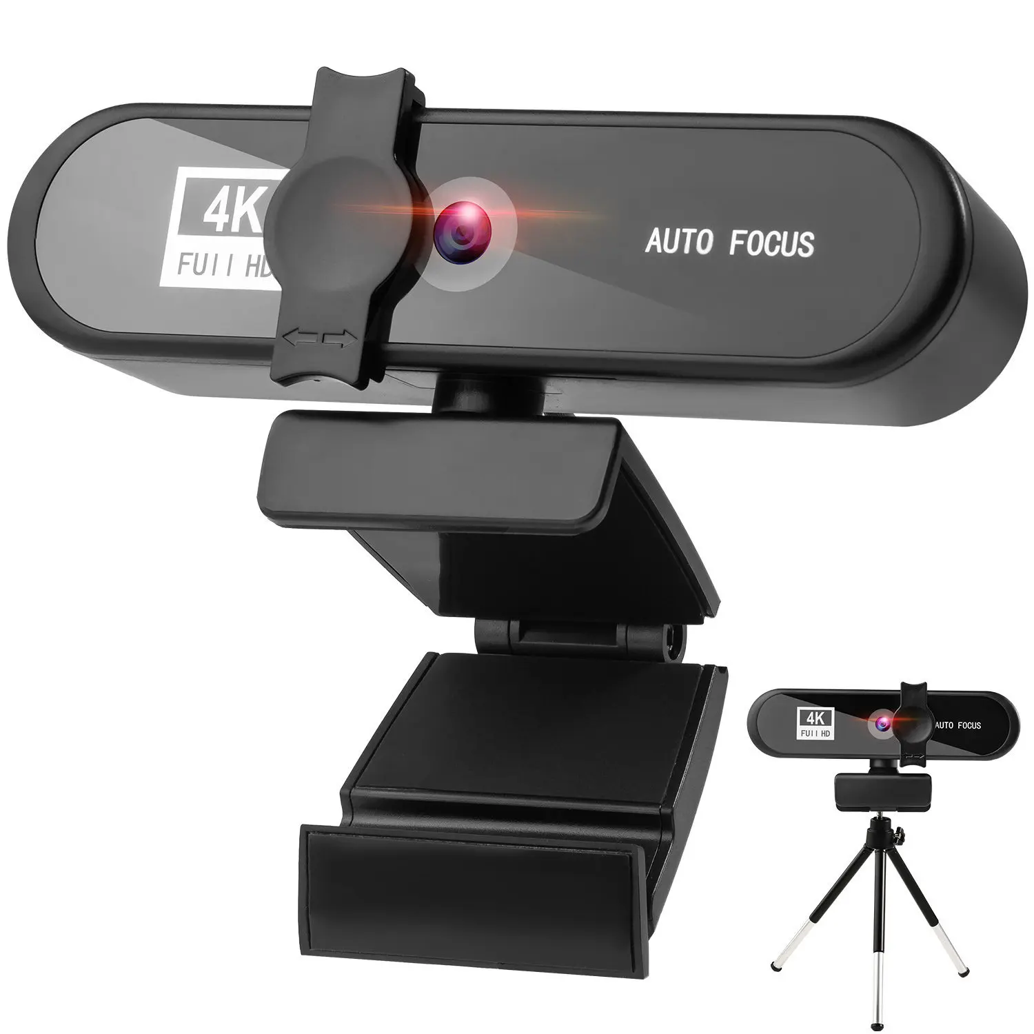 

4K Webcam HD Computer PC WebCamera with Microphone Rotatable Cameras 8MP for Live Broadcast Video Calling Conference Work