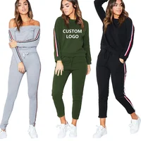 

Ropa deportiva para mujer side stripe womens sweatsuit and tracksuits