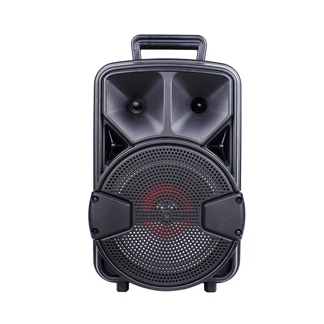 

8 inch Portable Party Sound System DJ Wireless Microphone Trolley Speaker