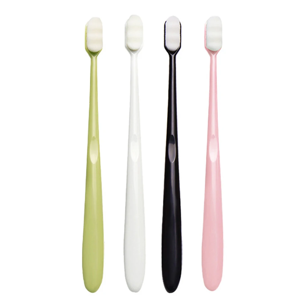 

Global Sales Plastic 10000 Bristle Nano Toothbrush Extra Soft Nano Toothbrush Biodegradable Soft Bristle, Black,white,pink,green