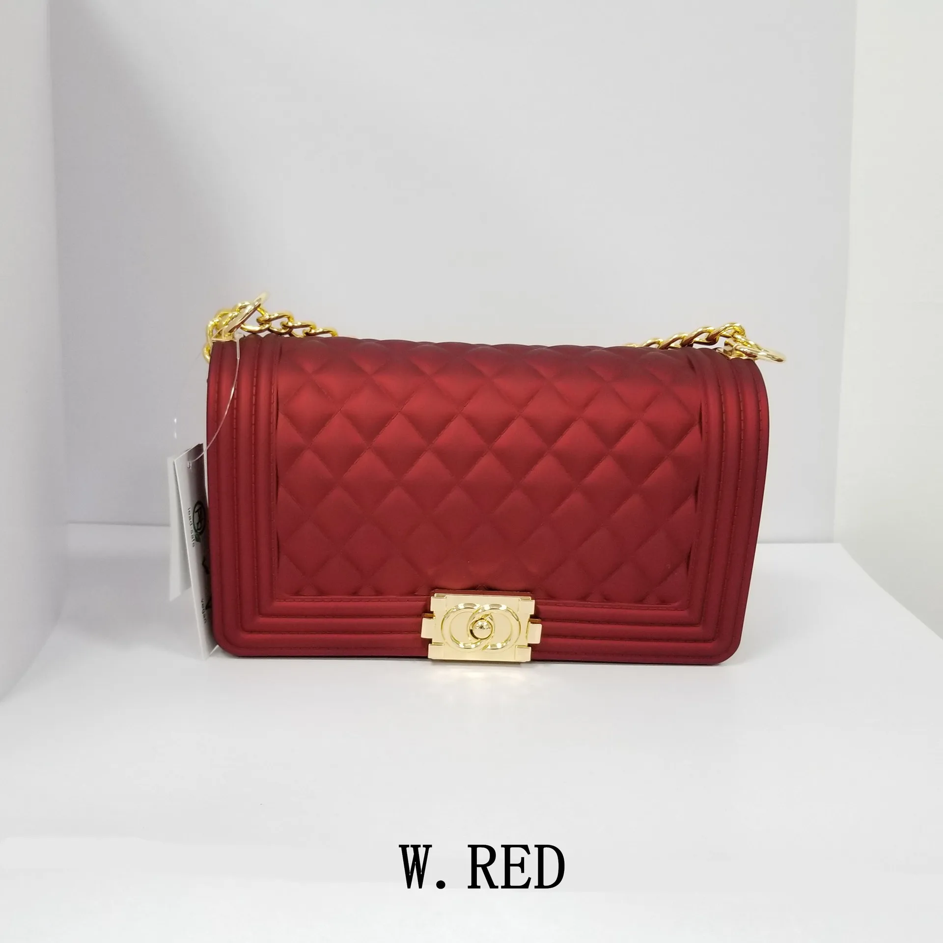 

Jellybag with a new PVC women's bag with a single shoulder chain, As shown