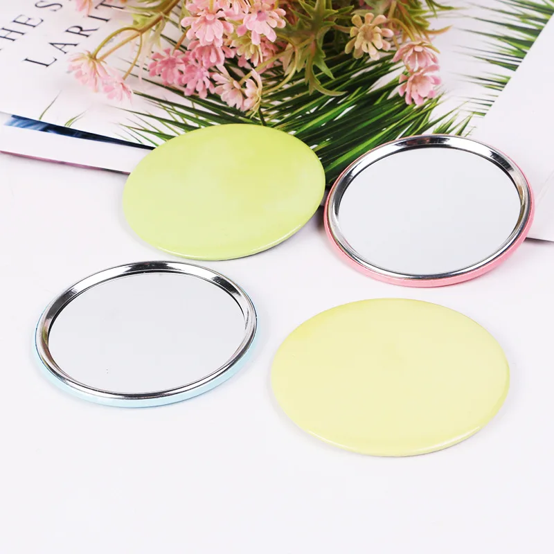 

HCS Pocket Round Thin Mini Makeup Mirror Personal Portable Makeup Mirrors Custom logo Vanity Makeup Mirror