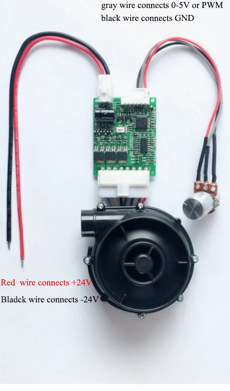 
24V-70W Brushless DC Driver controller with 60 degree hall sensors for dc blower and motor 