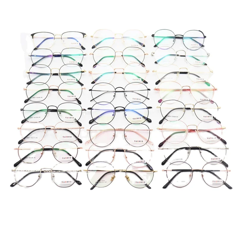 

2021 Wholesale Promotional factory price Cheap metal Glasses Mens Eyeglasses Frames Spectacle Small Squared Optical Frames 2021, Various mix colors