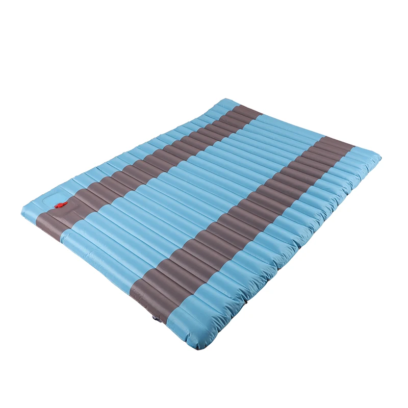 

PVC 185*132*12cm 2.8KG hiking double camping mat sleeping pad mat with built-in inflator pump, Customized color