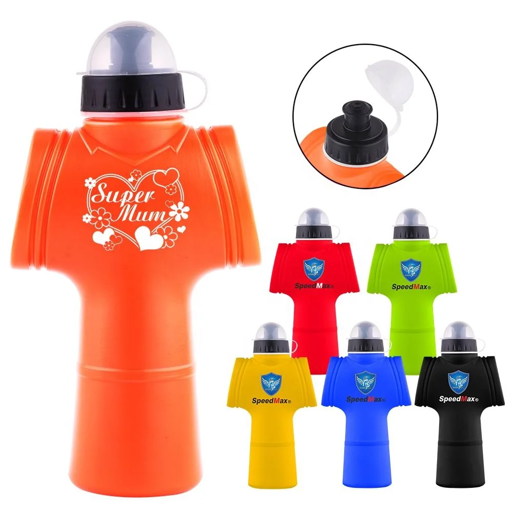 

Amazon Hot Selling 450ml T-Shirt BPA Free Drinking Bottle Plastic Sports Water Bottle, Customized color