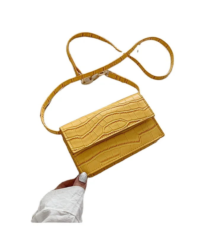 

2021 new fashionable stylish stone pattern pu leather womens ladies minimalist chic square mini small crossbody bags and purses