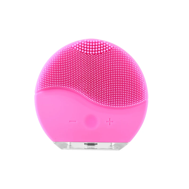 Mini Portable Waterproof Sonic Face Cleaning Washing Machine Massage Brush Electric Silicone Facial Cleanser Brush