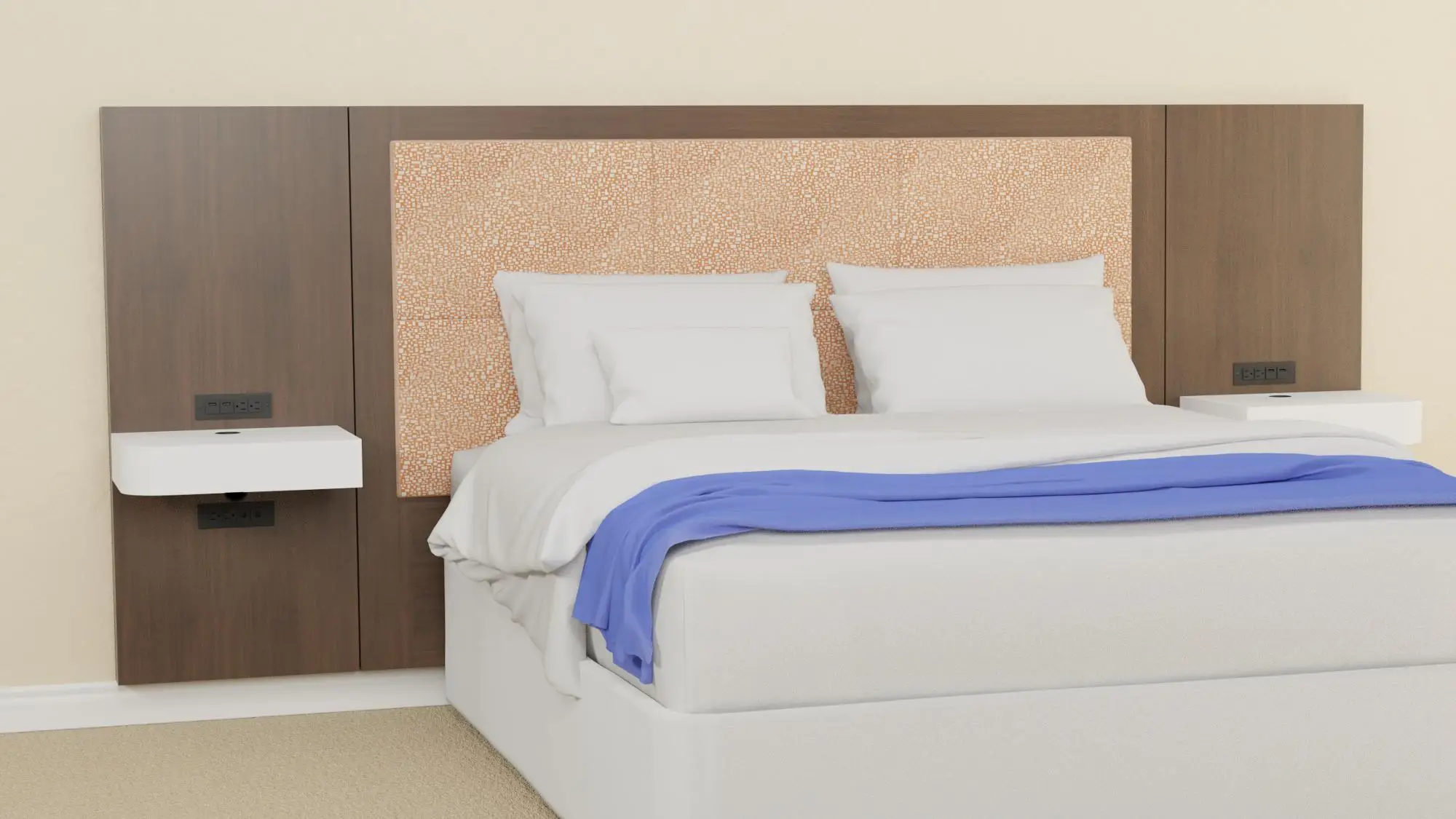 Usa Hotel Furniture Motel Bed Headboard For King Room Queen Room Buy