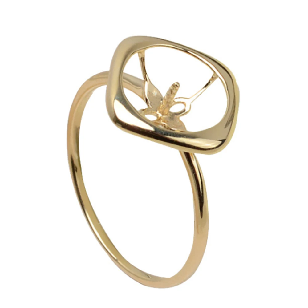 

Real 18K Gold Jewelry Women Rings Blank