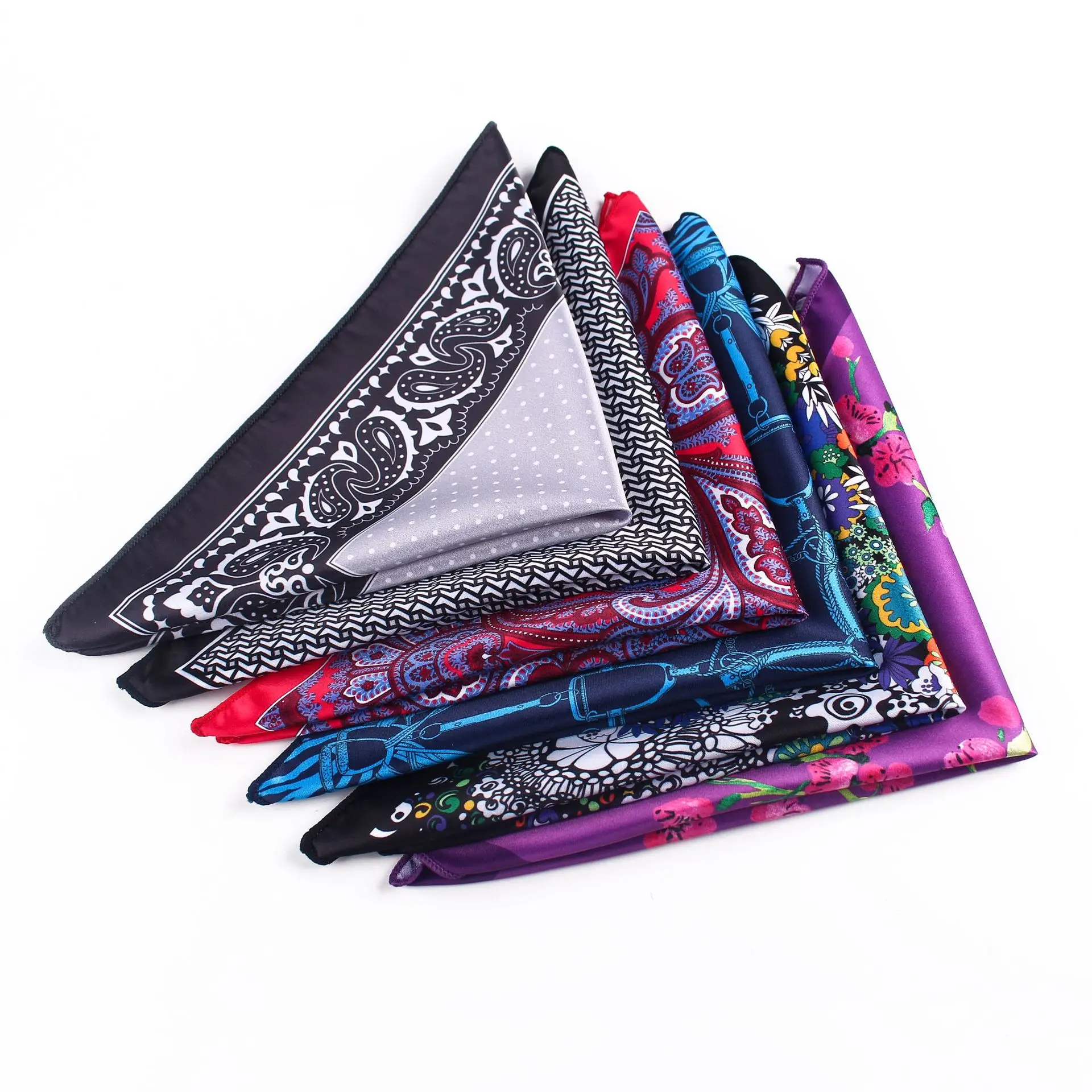 

Best Selling Silk Custom Printed Handkerchiefs Mens Wedding Party