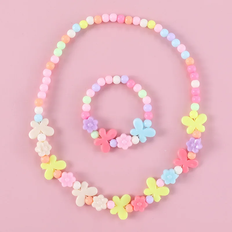 

Factory Direct Supply Children's Toys Acrylic Beaded Baby Jewelry Purple Butterfly Children's Bracelet