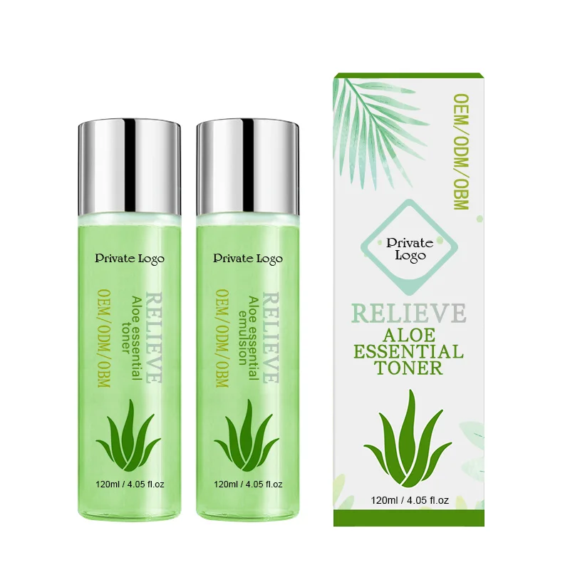 

Popular Skin Care Set Aloe Vera Oil-control Repairing Face Moisturizing Cream Brightening Toner