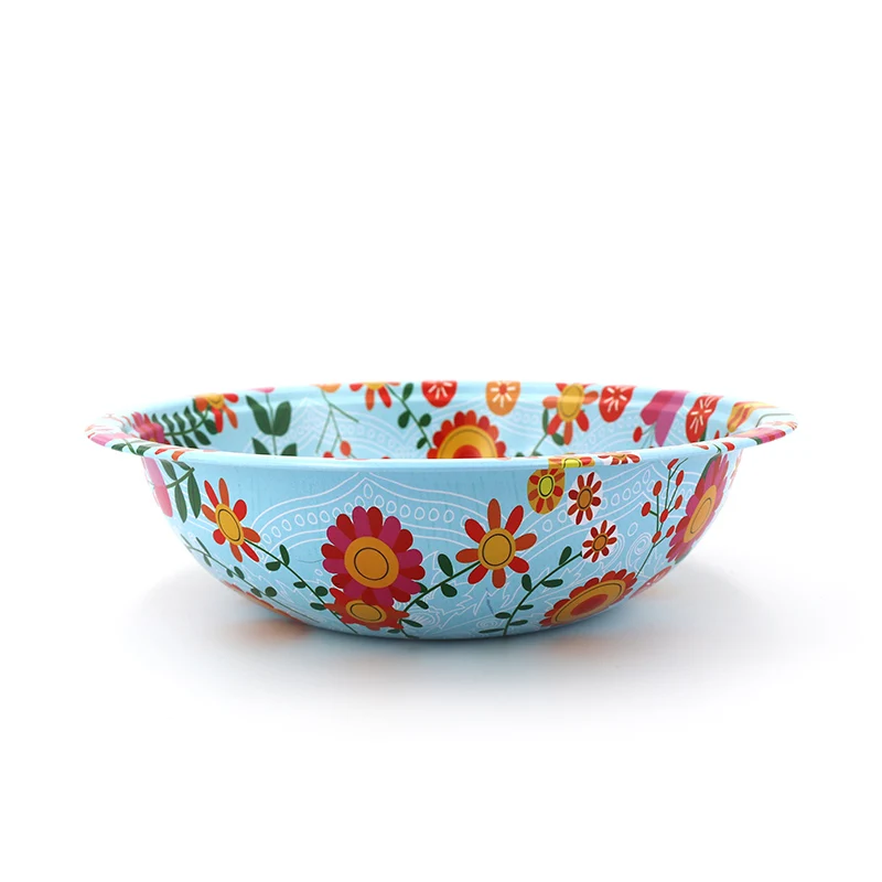 

New Arrival Modern Metal Restaurant Colorful Plate Diameter 24cm Round Metal Color Tray