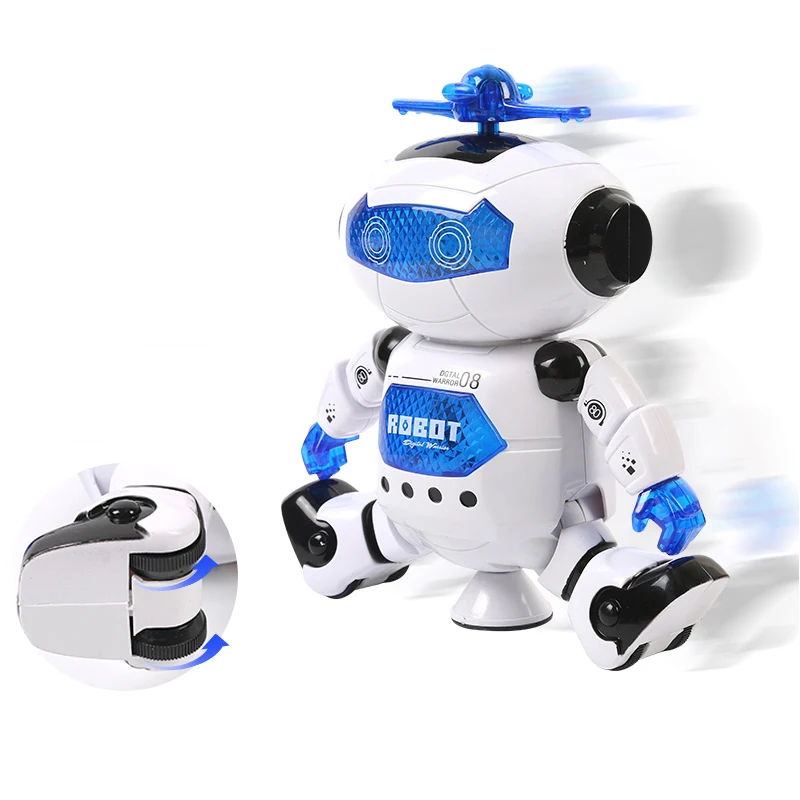 

Customizable Rotating Electric Dancing Robot Walking Smart Space Robot with Light Music