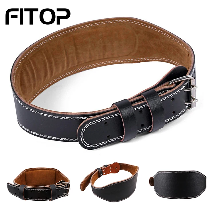 

Weightlifting paddes belts powerlifting lever PU leather lifting gym belt, Black&brown