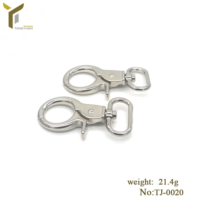 Wholesale High End Handbag/purse Metal Big Snap Hook Accessories Nickel