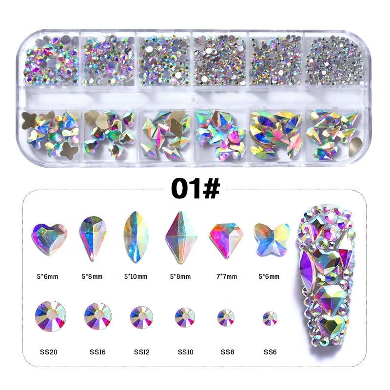 

Honor of crystal Free Shipping Glitter Rhinestones Crystal AB Hotfix Sewing & Fabric Garment Rhinestone Nail Art Stone