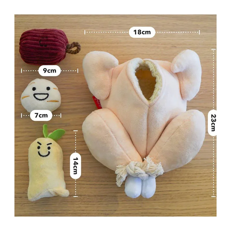 

Ins Korean Sam Chicken Soup Voice Tibetan Food Dog Toy Pet Voice Sniff Toy