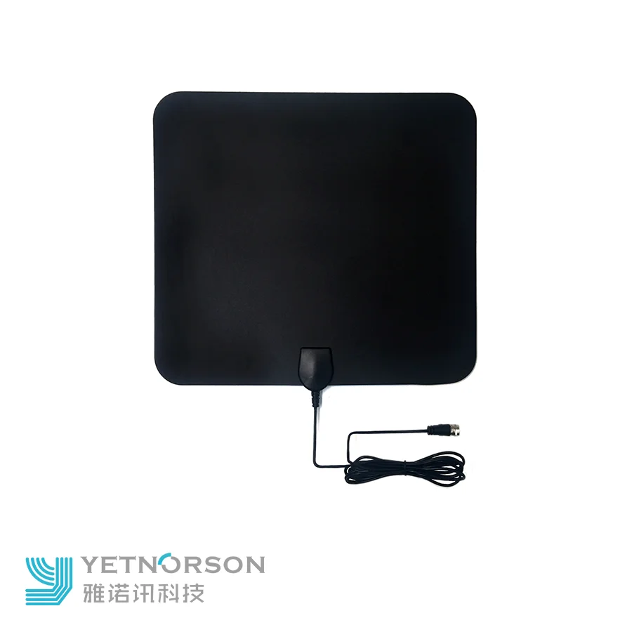 

Indoor Amplified HD Digital TV Antanna HDTV Antenna with Powerful Signal Booster for All Indoor TVs, Black