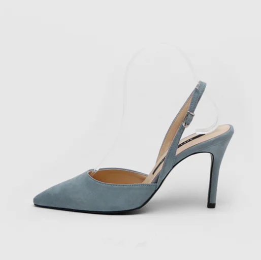 

50%OFF Woman Sandals High Heels Summer Suede High Heels Stilettos Party Shoes Pointed Toe Non-slip Office Dress Shoes 33-41