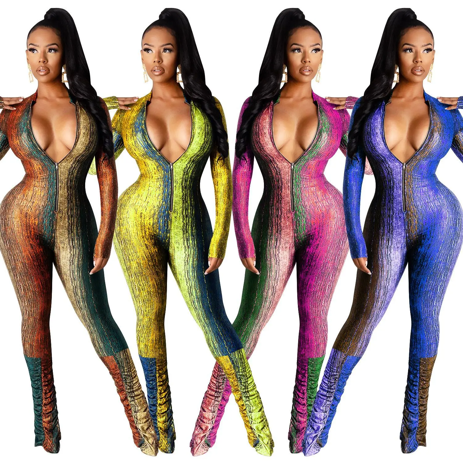 

Good Quality Temperament Casual Printed Women'S Jumpsuit