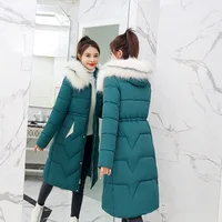 

2019 fashion winter parka women large fur collar coat ladies long clothing thickening warm winter jacket