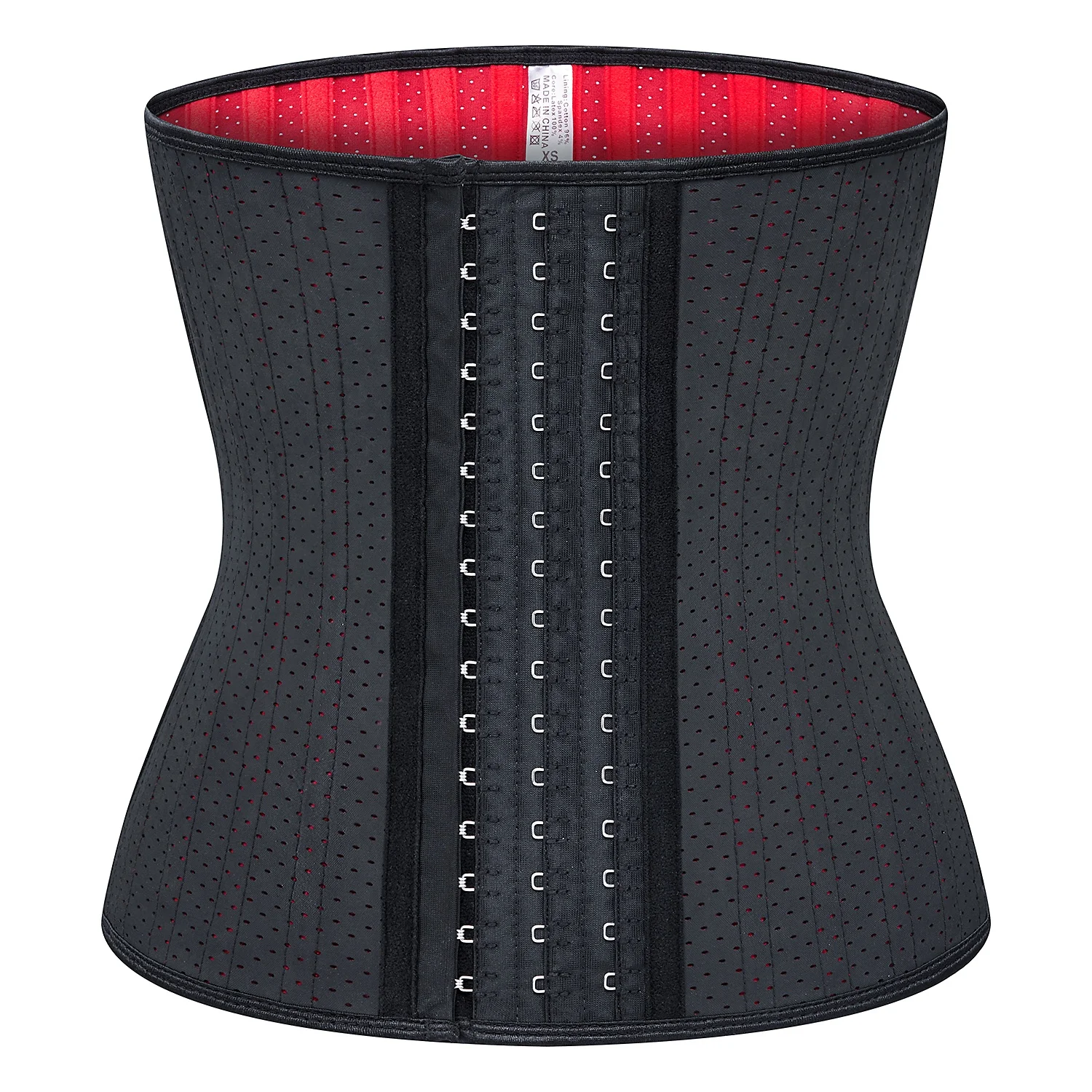 

Well Designed Latest 2021 Customised Hot Selling Item Sweat-sweats Latex Waist Trainer, Black outside and red inside