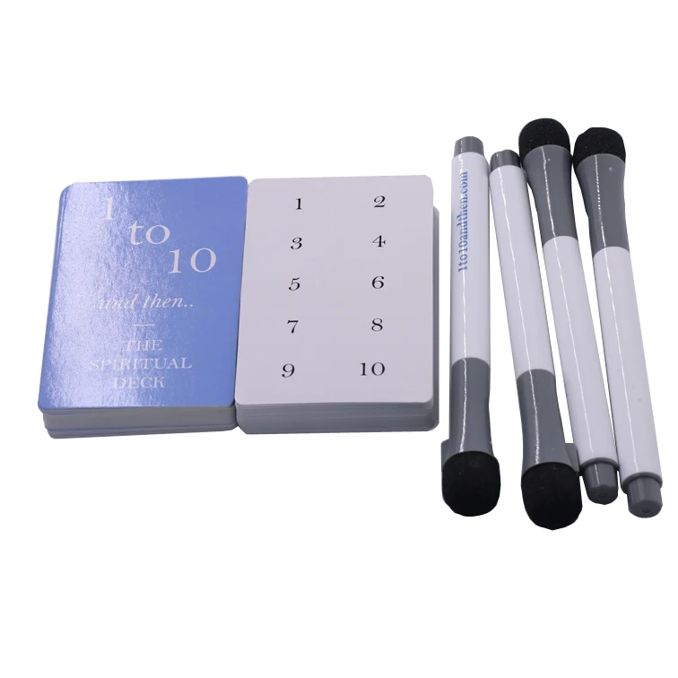 

Hot selling custom playing cards high quality large size customized math flash cards, Cmyk