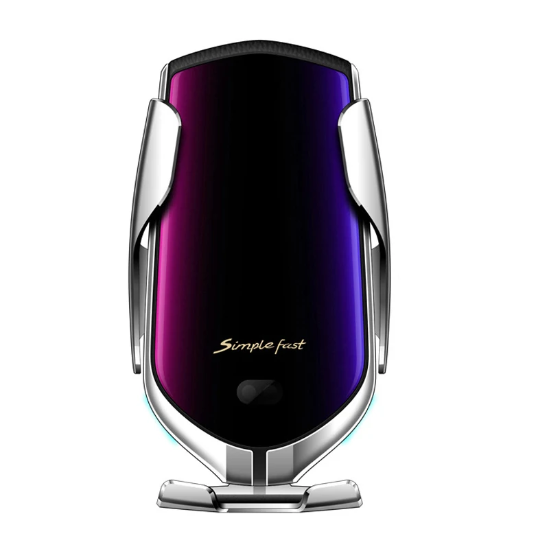 

Caridite Car Charger R1 5V 2A7.5W Qi New 2021 Wholesale Amazon Top Seller Wireless Charging Phone For Apple Iphone Drop Shipping, Black/silver