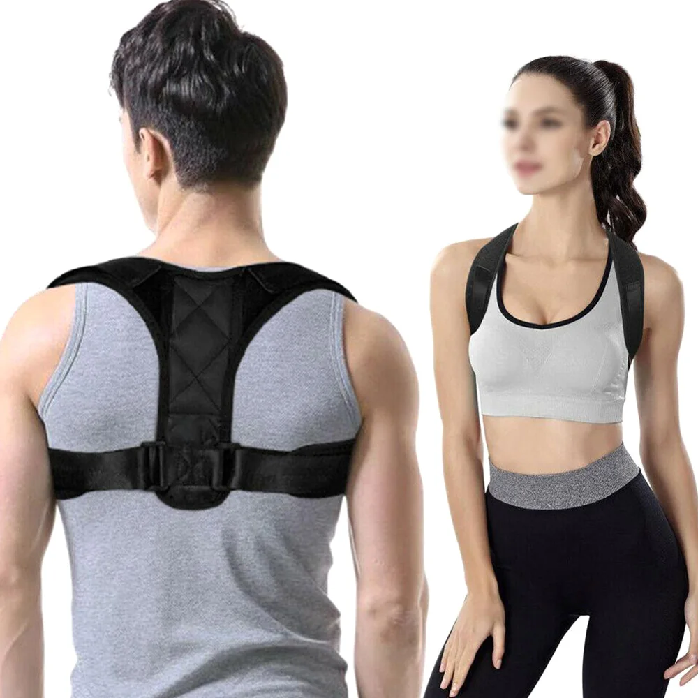 

Best selling back brace posture corrector for men and women, Black