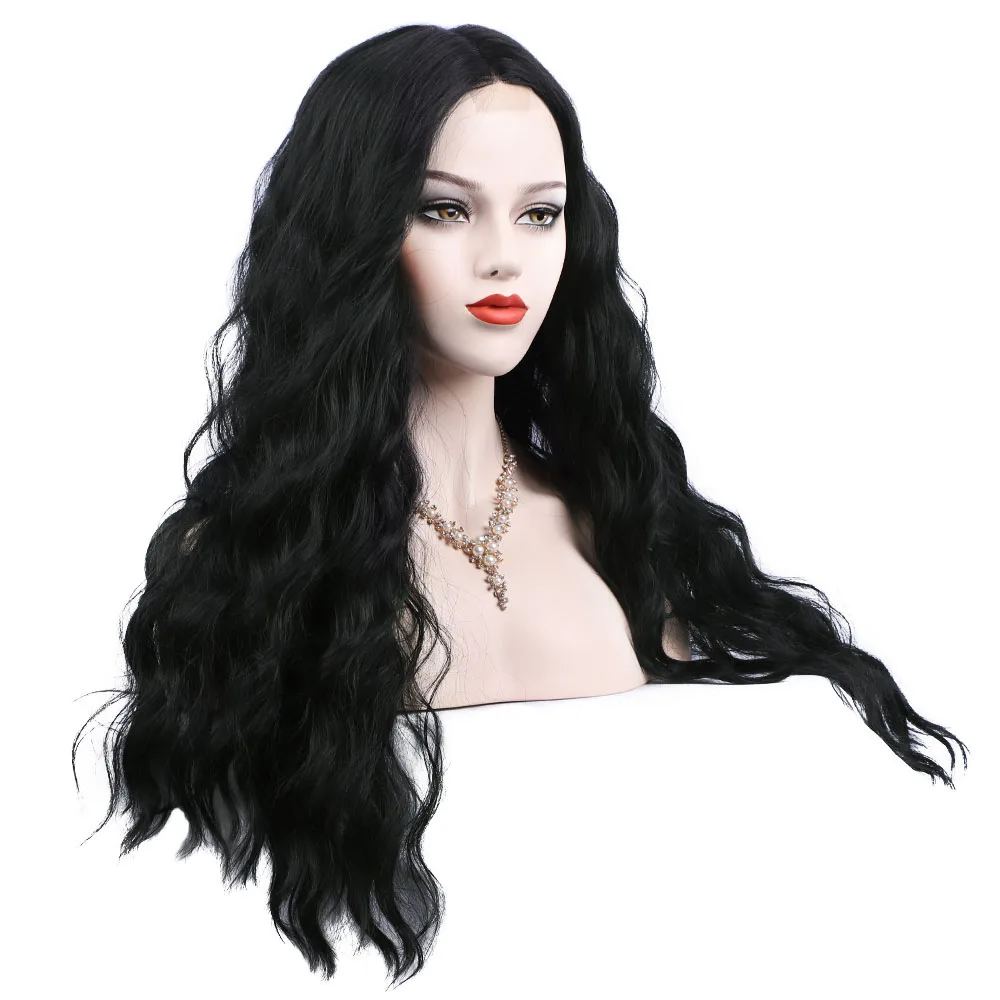 

Hot New Premium Wig Vendor U Part Synthetic Curly Lace Wigs For Black Women Natural Color Synthetic Lace Hair Wig